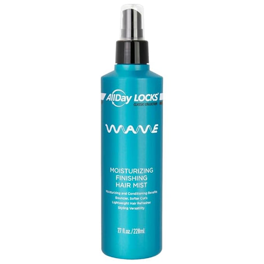 AllDay Locks Classic Wave Hair Mist - Curl Enhancing Spray for Women & Men, Lightweight Product for Enhancing & Finishing, Adds Shine, Moisture, and Bounce - 7.7 oz Bottle