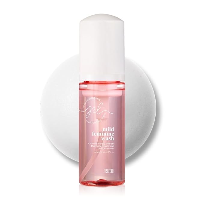 tenzero Mild Feminine Foaming 5.07 fl oz/150ml, Sensitive Bubble Foam Cleansing, Natural Feminine Hygiene, Odor Control, Gently & pH-balance Washing For All Skin Types, Intimate Wash Daily Care