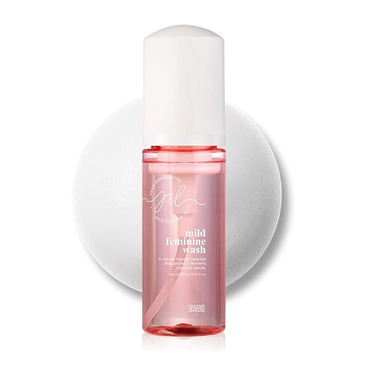 tenzero Mild Feminine Foaming 5.07 fl oz/150ml, Sensitive Bubble Foam Cleansing, Natural Feminine Hygiene, Odor Control, Gently & pH-balance Washing For All Skin Types, Intimate Wash Daily Care