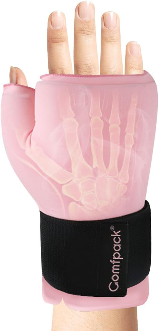 Hand Ice Pack Glove for Arthritis Pain Relief, Wrist Ice Pack Wrap for Carpal Tunnel, Reusable Gel Cooling Glove for Tenosynovitis, Swelling, Surgery, Tendonitis