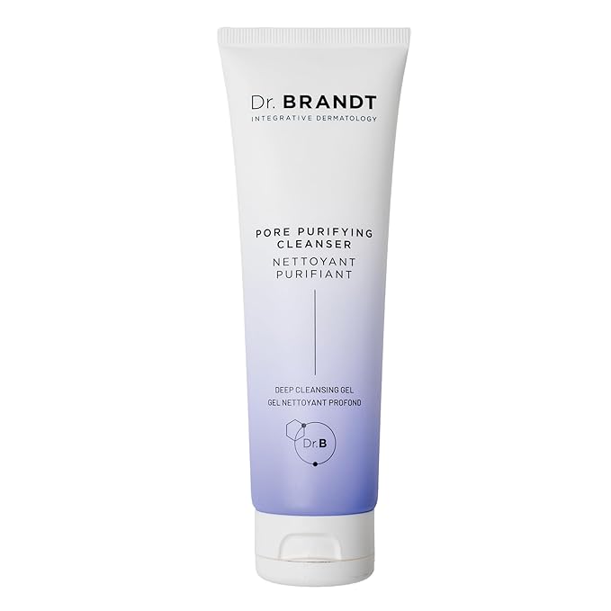 Dr. Brandt Pores No More Pore Purifying Cleanser. Non-Drying, Pore-Refining Cleanser with Salicylic Acid and Tea Tree Oil. Dissolves Impurities, Eliminates Excess Oil and Residue (3.5 fl oz)