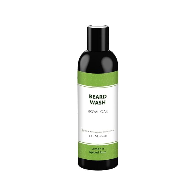 Detroit Grooming Co. Beard Wash – Deep Cleansing & Hydrating Beard Shampoo with Aloe Vera & Essential Oils - 8oz (Royal Oak)