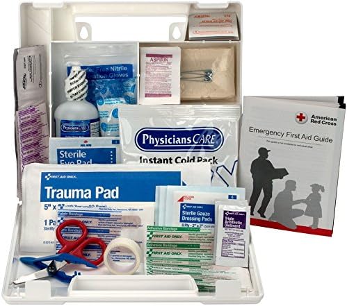 First Aid Only 223-U OSHA-Compliant First Aid Kit, All-Purpose 25-Person Emergency First Aid Kit for Business, Worksite, Home, and Vehicle, 106 Pieces (Pack of 2)