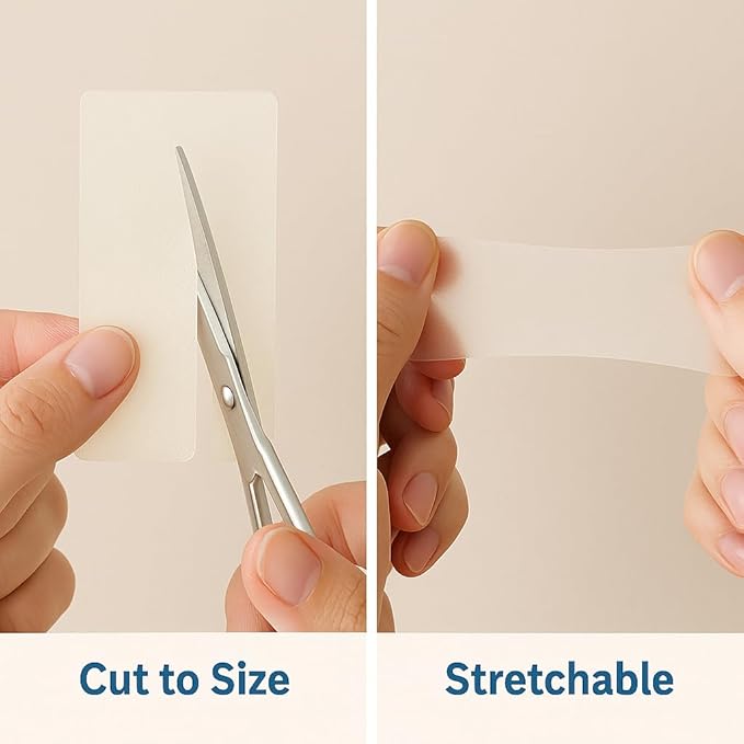 Cracked Skin Repair Sheets for Dry Heels, Fingers & Hands – Soft Barrier Stickers for Moisture Lock & Skin Recovery – Waterproof, Hypoallergenic, Invisible – 10 Sheets