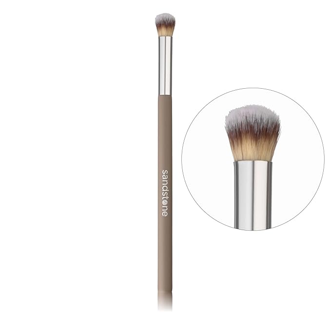 Sandstone Scandinavia Concealer Makeup Brush - Professional Vegan Ultra Soft Bristles - Cruelty Free Premium Quality for All Skin Types