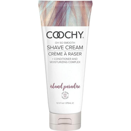 Coochy Shave Cream - Moisturizing Shave Lotion - Gentle Intimate Shaving Cream - For Bikini Area, Underarms, Legs & More - Rash-Free, Hydrating Formula - Island Paradise, 12.5 oz