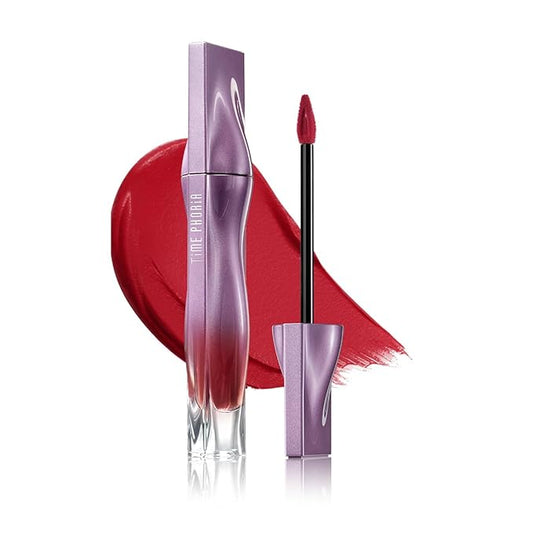 Nebula Velvet Lip Cream, 11 Bellatrix Deep Red Lip Color, Velvet Matte Finish, Lightweight Non-Drying Soft Cream Texture, Blurs Lip Lines, High Pigment Transfer-Proof Long-Lasting Lip Tint