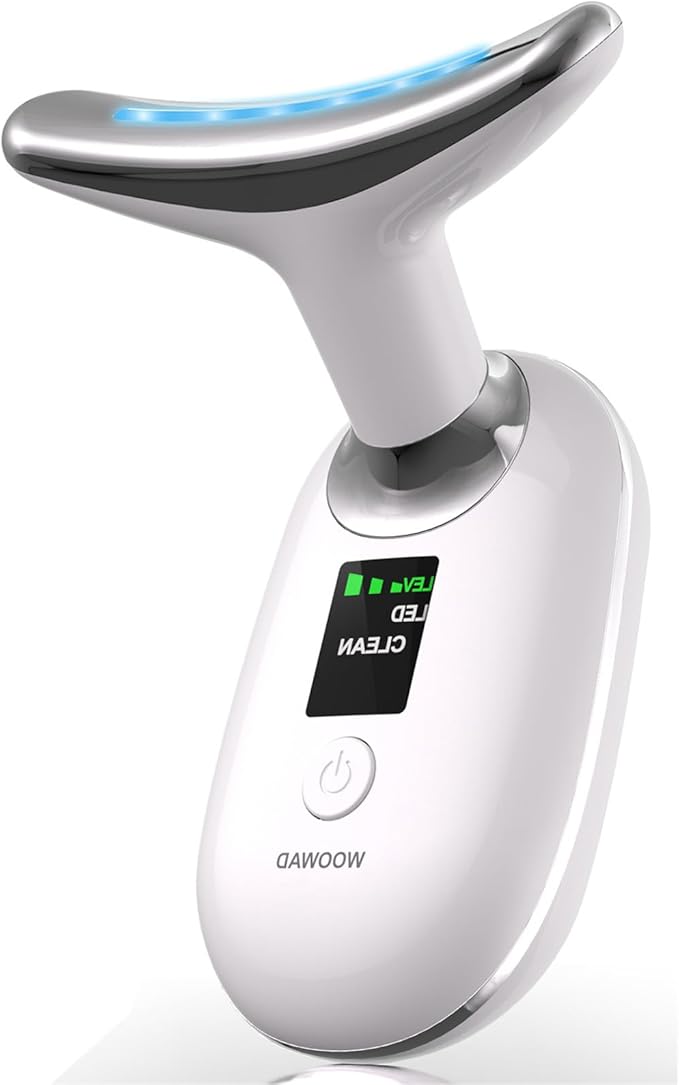 Facial Massager, Face Massager Tool,7 in 1 Face Sculpting Tool with Vibration and LED Lights for Face & Neck,Jawline Lifting Tighten Skin Care Tools Women Gifts