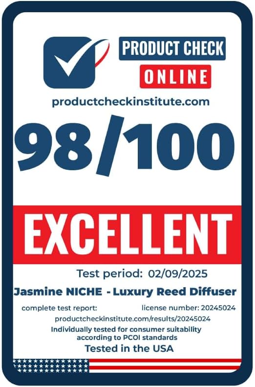 Flower Reed Diffuser for Home Office Long Lasting Essential Oil Room Scent Natural Air Freshener Reeds Decorative Scented Gift Set for Bedroom Living Space Bottle 160ml