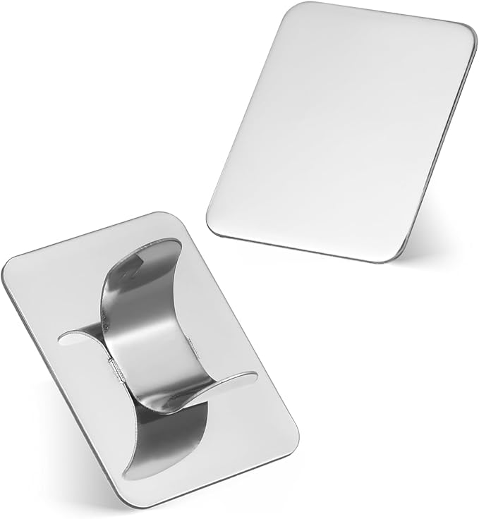 2PCS Nail Art Palette Stainless Steel Makeup Mixing Palette Ring Nail DIY Art Design Paint Color Mixing Metal Tool