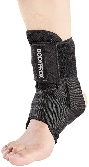 Bodyprox Ankle Brace for Women and Men, Lace Up Ankle Support Brace Stabilizer for Sprained Ankle (Large)