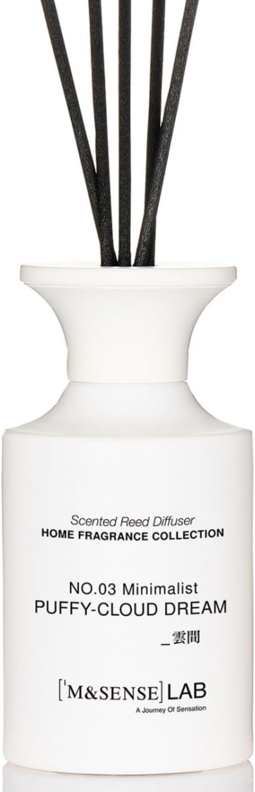 M&SENSE Reed Diffuser Set, 10.14 fl oz Large Reed Diffuser, Rose Jasmine Scented with Natural Essential Oils, Long Lasting with 7 Sticks, Non-Toxic Home Fragrance Reed Diffuser for Bedroom, Bathroom