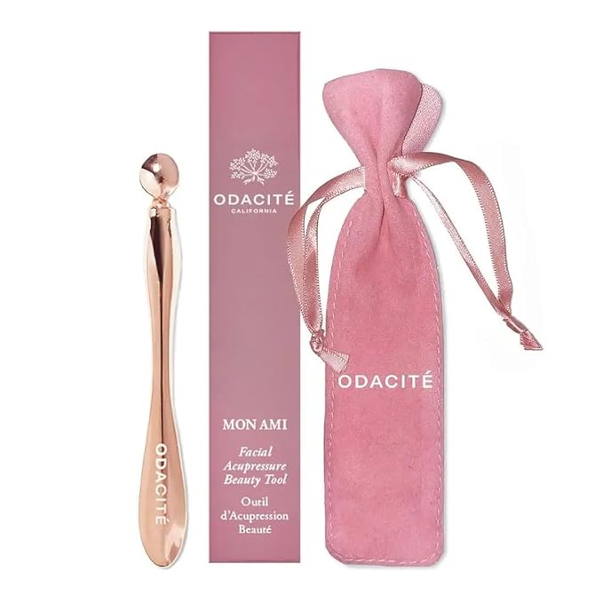ODACITE Face Sculpting Tool & Facial Acupressure Massage Pen - Mon Ami Skincare Tools - Muscle Scraper for Face Lifting and Anti-Aging Wand Targets Puffiness, Wrinkles & Dark Under-Eye Circles
