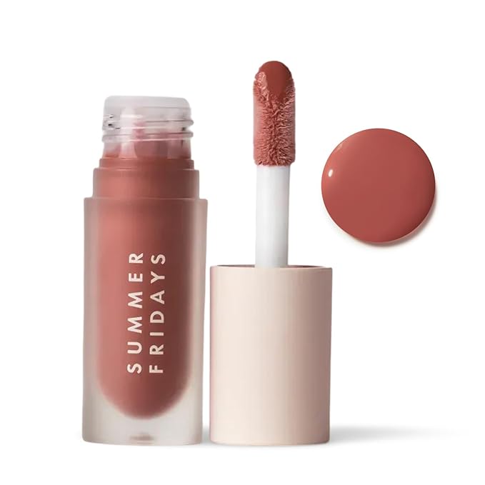 Summer Fridays Dream Lip Oil - Tinted Lip Oil with Moisturizing Sheer Coverage, High-Shine and Deep Hydration - Non-Sticky Formula for Long-Lasting Softness - Blush Dreams (0.15 Oz)