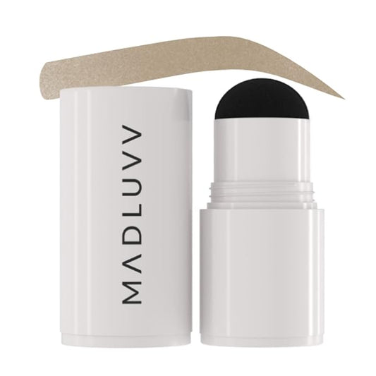 MADLUVV Brow Stamp Refill* - Color Stamp for Brows & Root Touch Up for Women & Men, Instantly Conceal Hair Loss, Grey Hair, Thinning Hair with Stain-Proof/Smudge-Proof Powder Formula (Taupe)