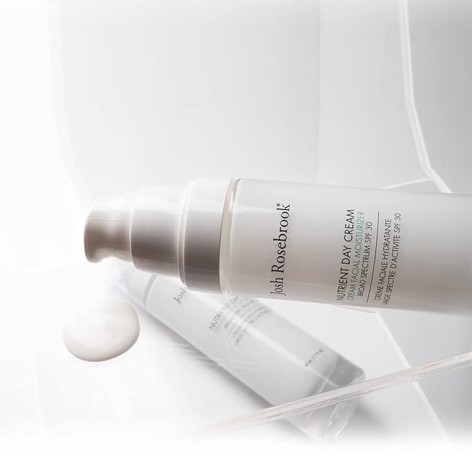 Josh Rosebrook Nutrient Day Cream - Regenerating Facial Moisturizer, High Protection Broad Spectrum Sunscreen SPF 30, Reef Safe - 50mL - 1.7 Oz