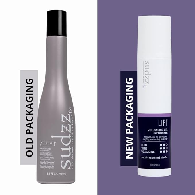 SUDZZFX LIFT Volumizing Gel, 8.5 Fl Oz (Formerly Zephyr) – Spray for Fine Hair Shine & Medium Hold – Thickening Formula for Men & Women