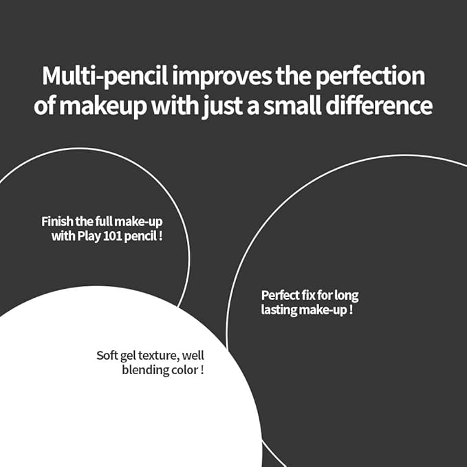 ETUDE Play 101 Pencil, Multi-Use Pencil as Eyeliner & Eyeshadow, Smudge-Resistant Color Fixing, Soft Gel Texture, Long-Lasting Finish, Korean Makeup, Beauty, Matte - Warm Beige (0.018 Ounce)