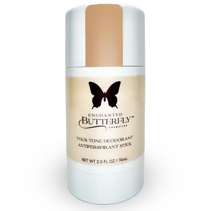 Enchanted Butterfly Tinted Antiperspirant Deodorant Stick- Light Tone For Woman, Invisible on Light Skin Tones For a Natural Look! Fresh Scent, For all Day Protection 2.5oz 1 count Original