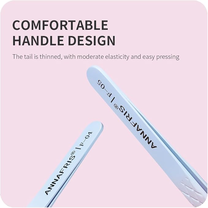 Eyelash Extension Tweezers,Fiber Tip Grip Boot Volume Lash Tweezers,Professional Pointed Lash Extension Tweezers for Easy Lash Application and Removal(4Pcs-F01/02/06/09)