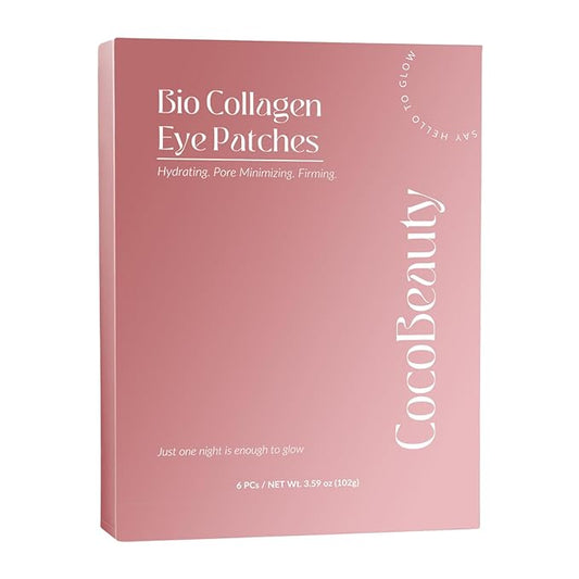 Collagen Eye Patches for Puffy Eyes and Dark Circles – Under Eye Patches for Women – Hydrating & Refreshing Skincare – Health and Beauty Essential (6 units)