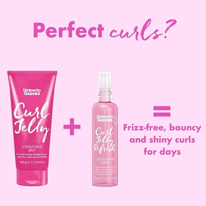 Umberto Giannini Curl Jelly - Vegan, Frizz Control Hair Styling Agent for Curly or Wavy Hair