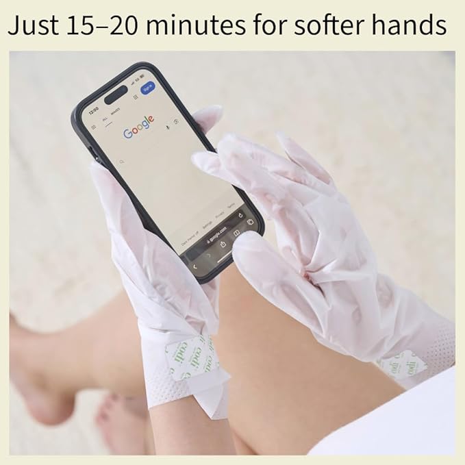 Relaxing Aroma Hand Mask 6 Pairs | Natural Scent | Soothes & Hydrates Dry Hands | Hydrating Hand Treatment for Rough Skin & Dry Cuticles | Home Spa Gloves | Korean Skincare (Peppermint)