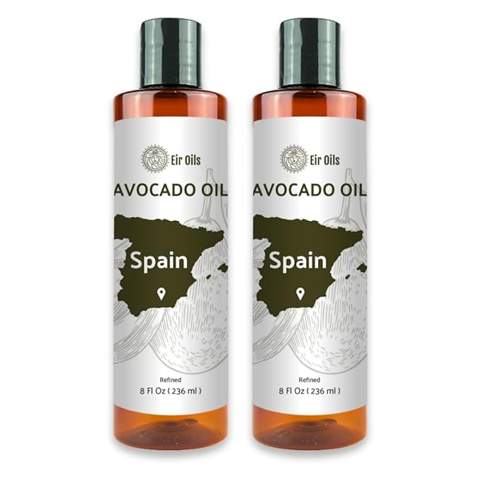 Nature Packaged Avocado Oil - Direct from EIR Oils Farm in Spain - 100% Pure Carrier Oil for Hair, Face, and Skin - Hand-Picked, Cold-Pressed Carrier Oil - (16oz)