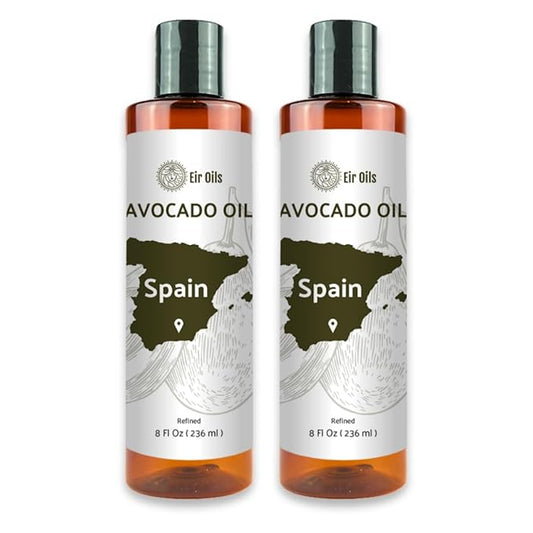 Nature Packaged Avocado Oil - Direct from EIR Oils Farm in Spain - 100% Pure Carrier Oil for Hair, Face, and Skin - Hand-Picked, Cold-Pressed Carrier Oil - (16oz)