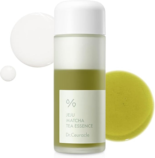 Dr.Ceuracle Jeju Matcha Tea Essence - Skin Purifying Milky Toner with Matcha Extract, 9-Peptide, Ceramide, Korean Skincare Essence (150 ml / 5.07 fl. oz.)