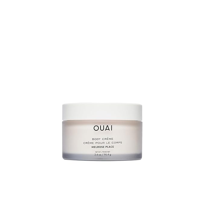 OUAI Body Cream Travel Size, Melrose Place - Hydrating Whipped Body Cream with Cupuaçu Butter, Coconut Oil & Squalane - Softens Skin and Delivers Healthy-Looking Glow - Sulfate Free Skin Care (3.4 Oz)