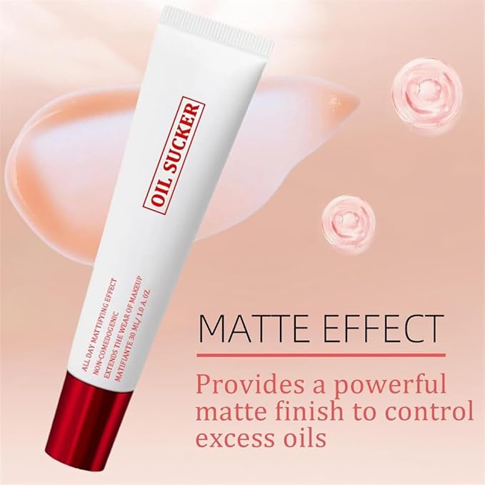Extreme Mattifying Alkaline Face Primer with Oil Sucker Technology, Long-Wear Makeup Base, Shine Control for Oily/Combination Skin, Pore Minimizer, Non-Comedogenic