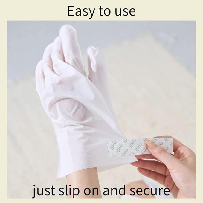 Relaxing Aroma Hand Mask 6 Pairs | Natural Scent | Soothes & Hydrates Dry Hands | Hydrating Hand Treatment for Rough Skin & Dry Cuticles | Korean Skincare (Peppermint + Lavender)