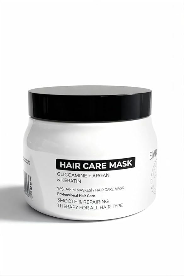 Intensive Keratin Deep Repair Hair Mask – Nourishing & Strengthening Formula for Dry, Damaged and Dull Hair, Moisture-Rich Softening Care, Suitable for All Hair Types 500 ml / 16.91 fl oz