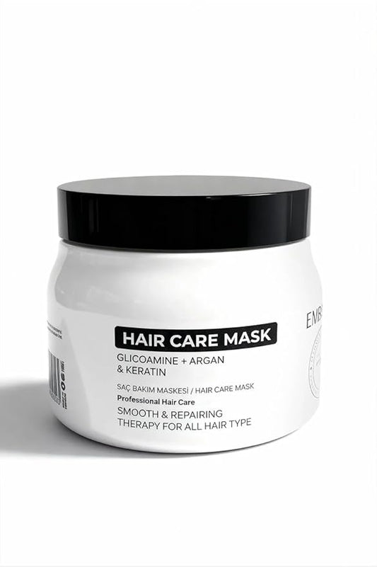 Intensive Keratin Deep Repair Hair Mask – Nourishing & Strengthening Formula for Dry, Damaged and Dull Hair, Moisture-Rich Softening Care, Suitable for All Hair Types 500 ml / 16.91 fl oz