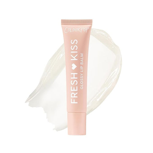 ColourPop Fresh Kiss Glossy Lip Balm - Hydrating Lip Care Enriched with Peptides, Hyaluronic Acid, Shea Butter & Vitamin E for an Ultra-Cushiony Formula - Vanilla Cake (0.49 oz)