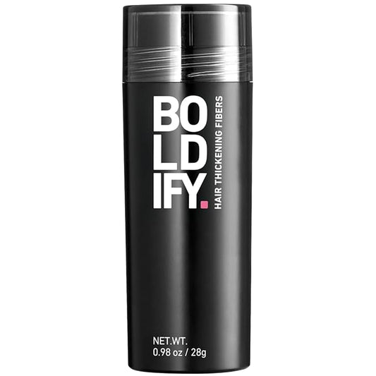 BOLDIFY Hair Fibers (28g) - Fill In Thinning and Fine Hair for an Instantly Fuller, Thicker Look - 14 Shades for Women & Men - Hazel Brown