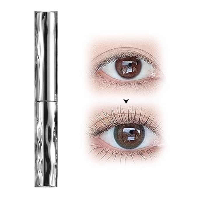 Iron Wand Mascara, 2026 New Length Curl Waterproof Quick-Drying Mascara, Waterproof Sweatproof Lengthening Curling Long Lasting Smudge Proof Tubing Mascara for Natural Lengthening (Black)