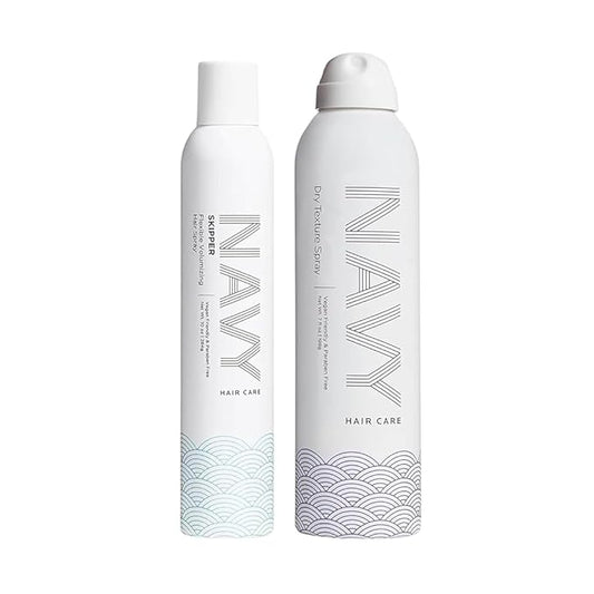 NAVY HAIR CARE Volumizing Hair Spray Set | Dry Texture + Skipper | Light hold with Texture | 7 oz + 10 oz