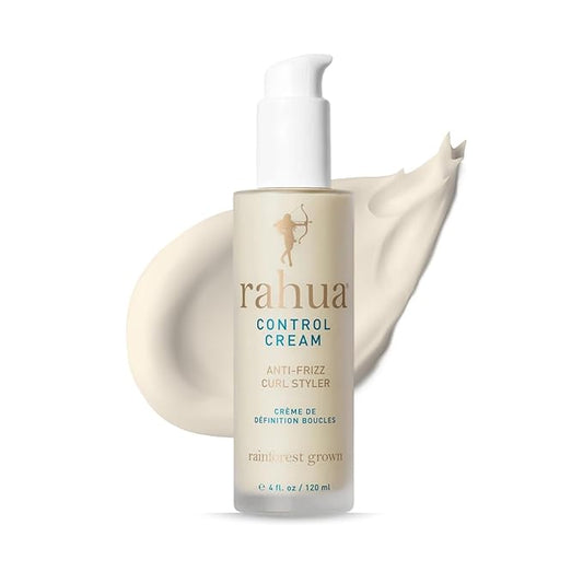 Rahua Control Cream Curl Styler, Vegan Anti-Frizz Curl Defining Cream with Shea Butter Oil, Moisturizing Leave In Styler for Curly Hair, Lightweight Humidity Resistant Formula, 4 Fl Oz