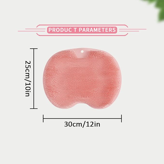 Shower Foot Back Scrubber Massage Pad, 2025 New Shower Foot Scrubber Mat Foot Back Cleaning Pad, Upgrade Shower Foot Scrubber Mat with Non-Slip Suction Cups Back Exfoliating Bath Wash Pad (Blue)