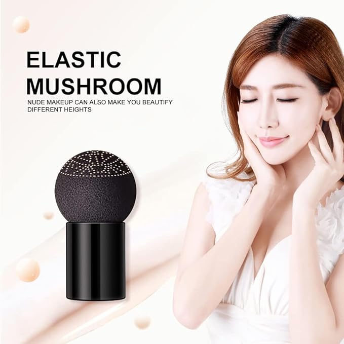 O'CHEAL Mushroom Head Air Cushion BB Cream Foundation Cream for Face Makeup Concealer Cushion for Face Comestics Make Up Cushion Compact Ivory