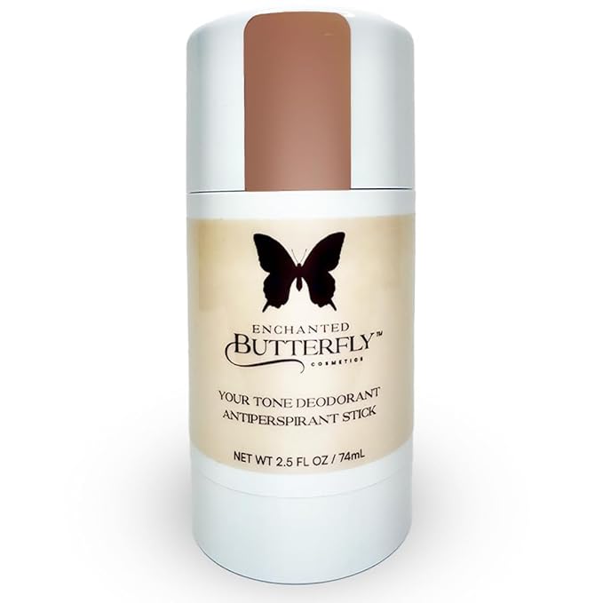 Enchanted Butterfly Tinted Antiperspirant Deodorant Stick- Medium Tone for Woman, Invisiable on Medium Skin Tones, For a Natural Look, Fresh Scent, For all Day Protection 2.5oz 1 count Original
