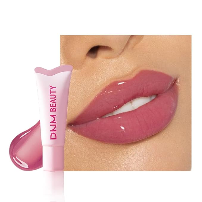 Tinted Lip Serum Melting Lip Balm, Hydrating Tinted Lip Balm For A Glossy Finish & Soft, Nourished Lips with Plumping Polypeptides, Supple Lips, Vegan & Cruelty-Free (01#Strawberry Milk)