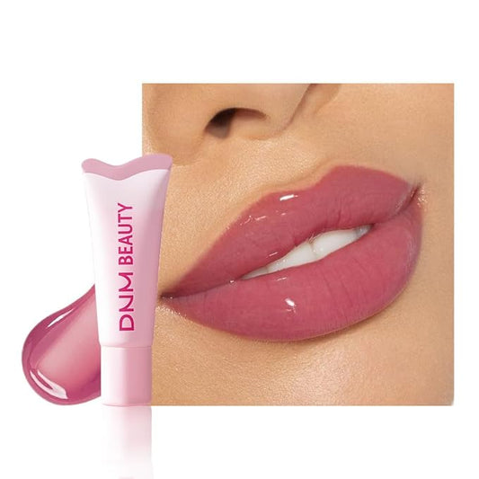 Tinted Lip Serum Melting Lip Balm, Hydrating Tinted Lip Balm For A Glossy Finish & Soft, Nourished Lips with Plumping Polypeptides, Supple Lips, Vegan & Cruelty-Free (01#Strawberry Milk)
