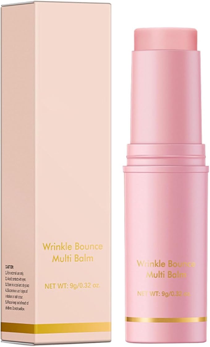 Wrinkles Bounce Multi Balm Hydrating Lip Balm Eye Cream Neck Cream Moisturizing Balm Stick for Eye Cheeks