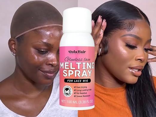 Dolahair Lace Glue Kit - Complete Set with Lace Tint Mousse, Wig Installation & Melting Spray(Medium Brown)