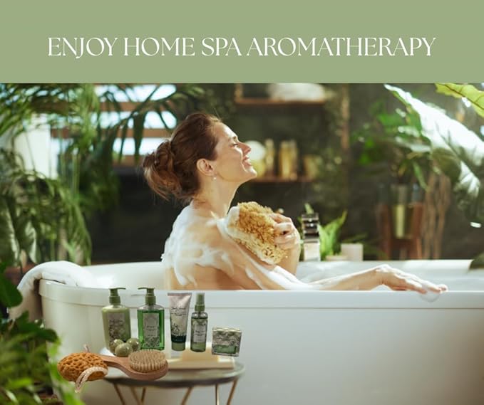 Spa Gift Set for Adults, Holly Floral & Clear Musk, 11 Pieces, Stress Relief Bath & Body Collection