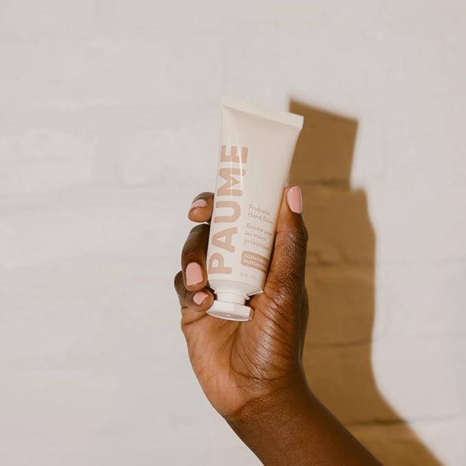 PAUME Probiotic Hand Balm, Non-Greasy, Fast Absorbing, Long Lasting Hydration, Hand Moisturizer for Dry, Chapped, Aging Skin, 2oz