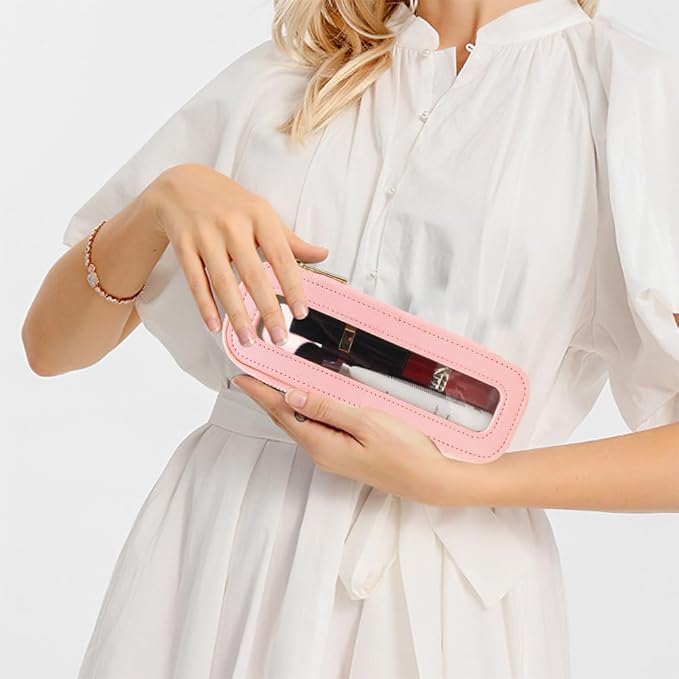 Travel Clear Makeup Bag Set, TSA Approved Cosmetic Bag Case with Zipper Portable Makeup Pouch Toiletry Bag Traveling Cosmetic Organizer Storage Bag Car Organizer Car Essentials